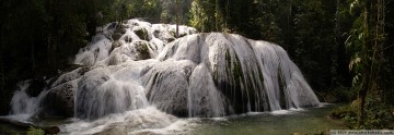 panorama: air terjun salopa (salopa waterfalls) near tentena, sulawesi