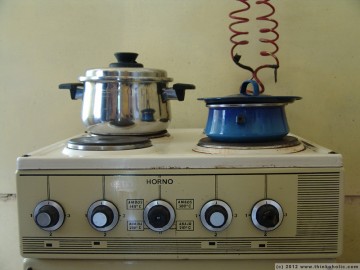 old electrical stove