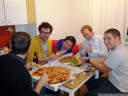 pizza with christoph, lorenz, anton, andi & math